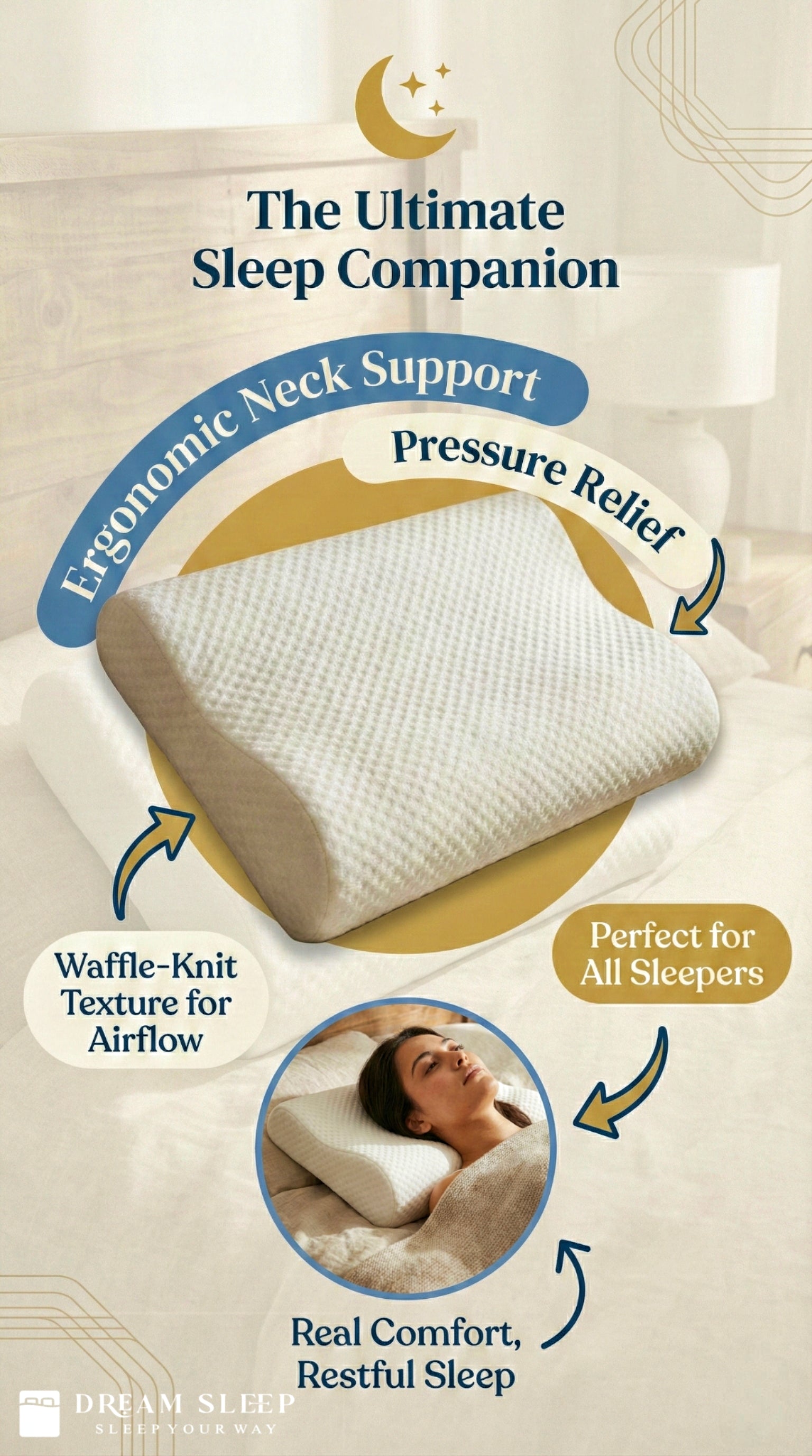 Cervical Pillow (Memory Foam)